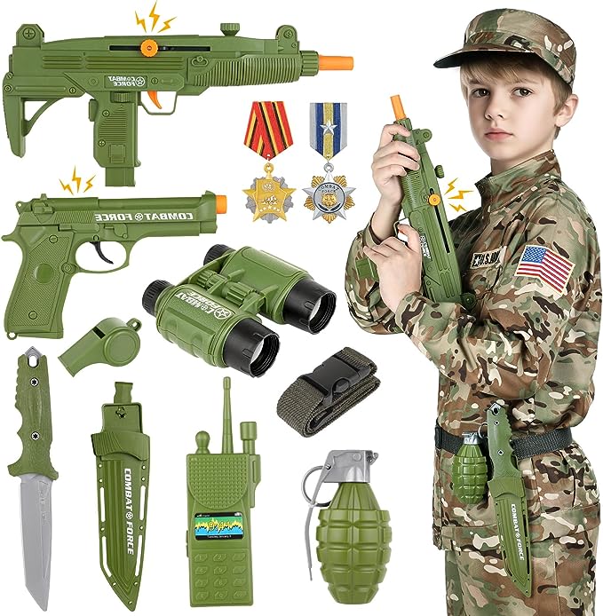 GIFTINBOX Army Costume for Kids Halloween Costumes for Boys Kids 