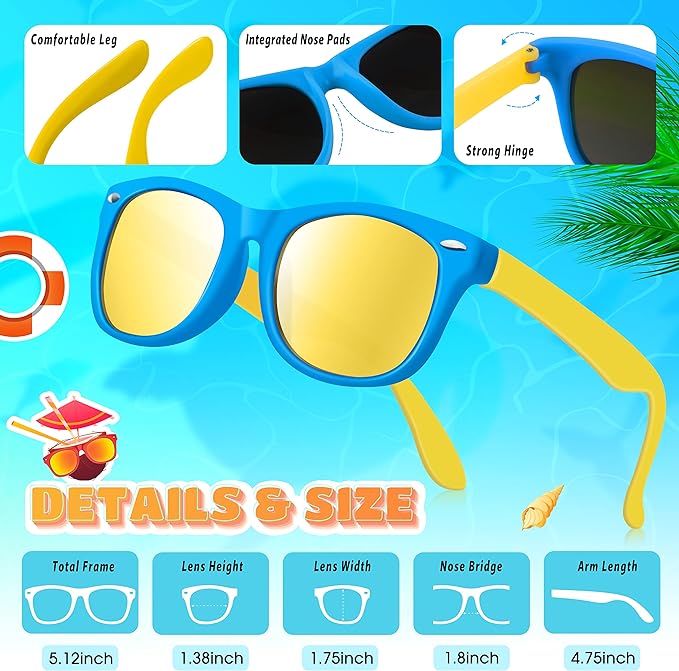 GIFTINBOX Kids Sunglasses Bulk Kids Sunglasses Party Favor