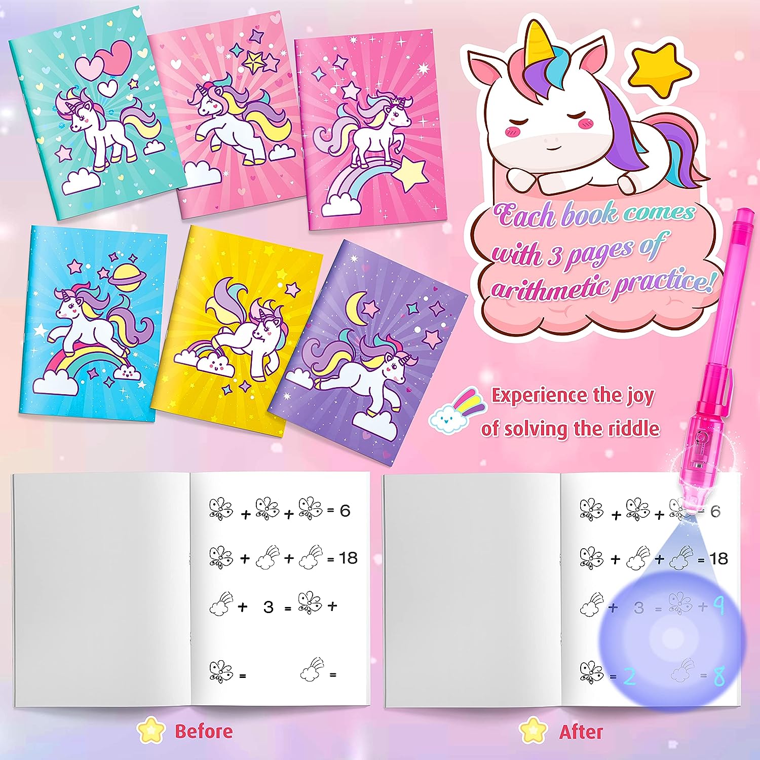 GIFTINBOX Unicorn Party Favors for Kids 