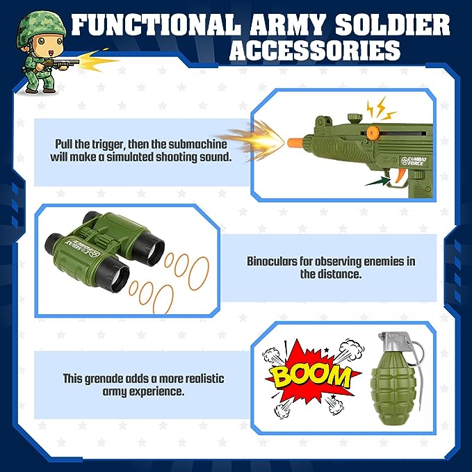 GIFTINBOX Army Costume for Kids Halloween Costumes for Boys Kids 