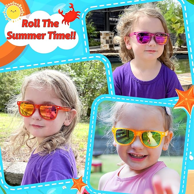 GIFTINBOX Kids Sunglasses Bulk, Kids Sunglasses Party Favor